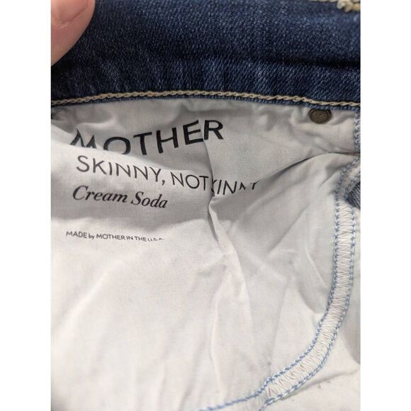 Mother Skinny, Not Skinny Jeans women's size 27‎ cream soda denim wash light - Picture 11 of 11